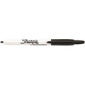 Permanent Marker, Black, Fine Tip, Capped, 2 PK