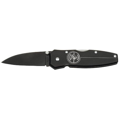 Black Lightweight Lockback Knife 2-1/4-Inch Drop Point Blade