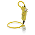 GFCI, Yellow, 3 ft, 1 Outlet, 12 AWG