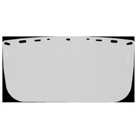 Hard Hat Face Shield, Polyester, 8X15X40