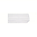 Plastic Bin Divider, Clear, 10 in L, 4 in H, 6 PK