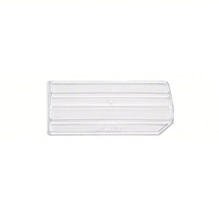 Plastic Bin Divider, Clear, 10 in L, 4 in H, 6 PK