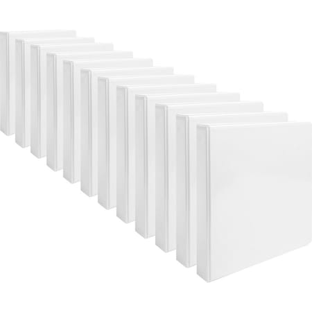 Ring Binder, White, Clear Sleeve