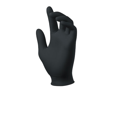 Stellar S6, Disposable Gloves, 5 mil Palm, Biodegradable Nitrile, Powder-Free, S, 100 PK, Black