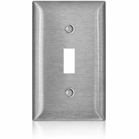 Wall Plate, Toggle, Stainless Steel