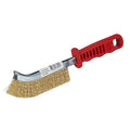 Wire Scratch Brush, 5/8x10, Plastic Handle