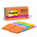 Super Sticky Notes, 3x3 In., PK12