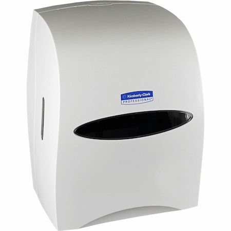 Paper Towel Dispenser, Hardwound, 8 in Paper Towel Width, 1 1/2 in, Plastic, White