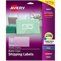Matte Clear Shipping Labels, Sure, PK250