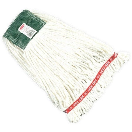 5in String Wet Mop, 20oz Dry Wt, Side Gate Connect, Loop-End, White, Cotton/Synthetic, FGA25206WH00