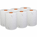 Pro Slimroll Hard Roll Towels for Orange Core Dispensers, White, 580'/Roll, 6PK