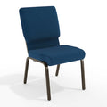 Fabric Church Chair, Blue