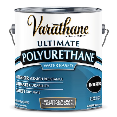 Polyurethane, Clear, Semi-Gloss, 1 gal.