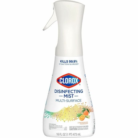 Disinfectant, Sanitizer and Deodorizer, Trigger Spray Bottle, Lemongrass Mandarin, 6 PK
