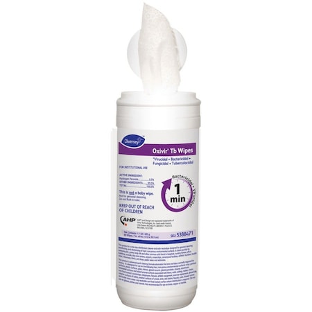 Disinfecting Wipes, 7 x 8", 60 Wipes