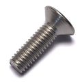 M6-1.00 x 20 mm Phillips Flat Machine Screw, Plain Titanium