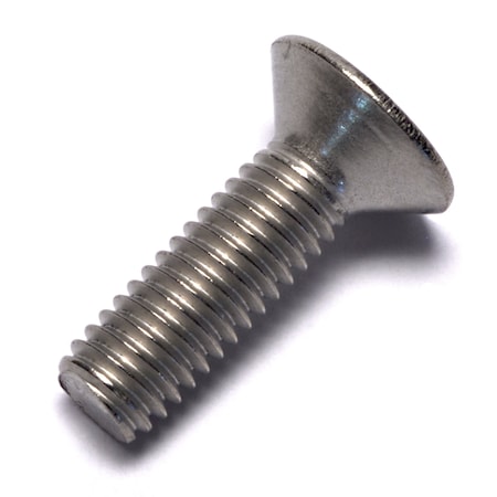 M6-1.00 x 20 mm Phillips Flat Machine Screw, Plain Titanium