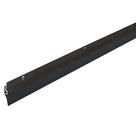 Door Sweep, 3 Ft L, PVC Vinyl, 1/4 In W