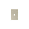 Hubbell 1-Socket IFP11EI Faceplate - 1 x Socket(s) - 1-gang - Electric Ivory