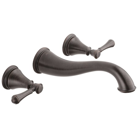Cassidy Two Handle Wall Mount Bathroom Faucet Trim