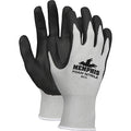 Coated Gloves, Foam Nitrile, Foam, Palm, 3 Abrasion Level, Gray, XL (10) 1 PR