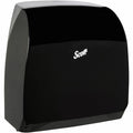 Slimroll Manual Towel Dispenser, Black, for Scott Orange Core Towels, 12.65" x 13.02" x 7.18"