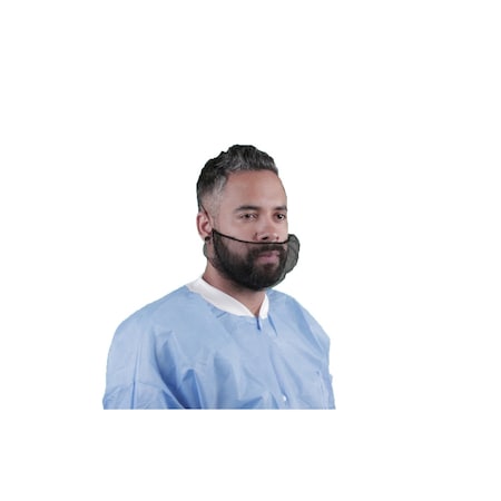 Beard Cover, Nylon, Black, 1000 PK