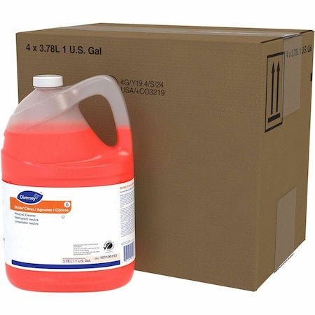 Floor Cleaner, Neutral, 1 gal, Jug, Concentrated, Citrus