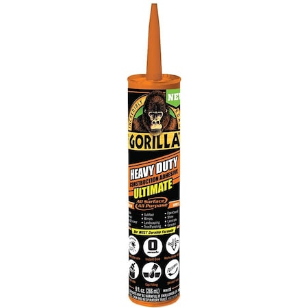 Polyurethane Adhesive, Ultimate Series, White, 9 oz, Cartridge