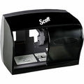 Scott Single Roll Toilet Paper Dispenser (09604), Black, 11.0" x 7.63" x 6.0" (Qty 1)