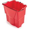 4 1/2 gal Oval Dirty Water Bucket, 14 in H, 10 in Dia, Red, Plastic
