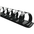 Binding Spine, Black, Plastic, PK100