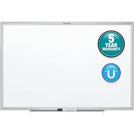 Dry Erase Board, 36", 60", White, Gloss