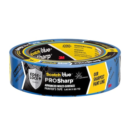 Painter'sTape, Crepe, Blu, 60ydL, 1-3/8inW