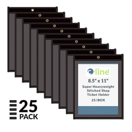 Shop Ticket Holders, 1 Side, 8.5x11", PK25