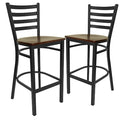 Black Ladder Stool-Mah Seat, PK2