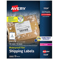 Laser Label, 4 in Label W, 3 1/3 in Label H, 6 Labels per Sheet White