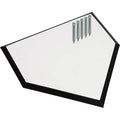 Home Plate, 15 in W, Black; White