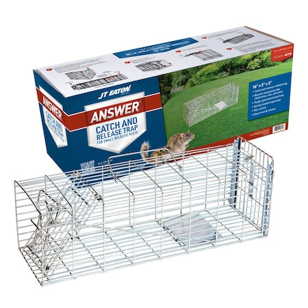 Live Animal Trap, 5 in H, 5 in W, Silver