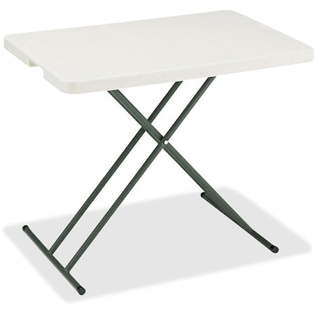 IndestrucTable Classic Personal Folding Table, Platinum Granite Top, 20 in W x 30 in L x 29 in H