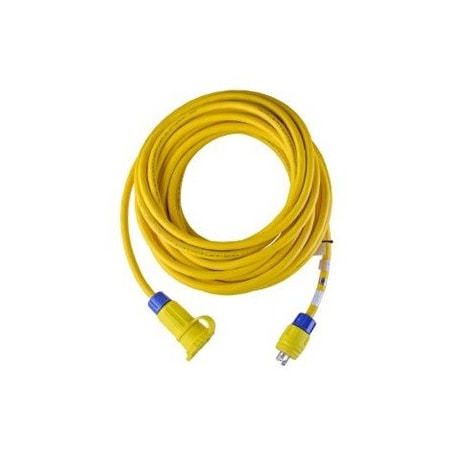SOW Extension Cord, 12 AWG, Indoor/Outdoor, 12/3, 1 Outlets, L7-30C, Yellow, L7-30P, 50 ft