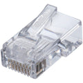 Modular Plug, Unshielded, CAT 5e, Clear, Pass-Through End Termination, 50 PK