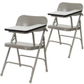 Premium Steel Folding Chair with Left Handed Tablet Arm, PK2
