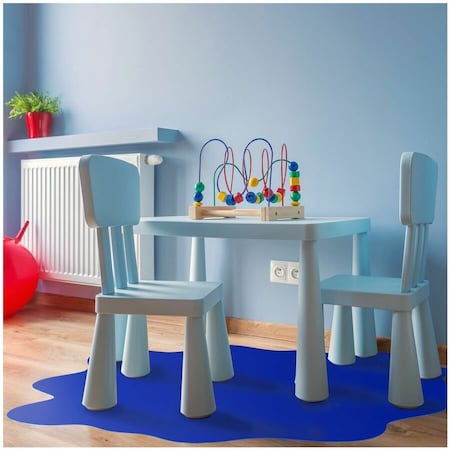 Blue Multi-Purpose Mat for Hard Floors - 40"" x 40