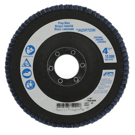 Fiber Disc, 4 1/2 in Dia, 7/8in Arbor