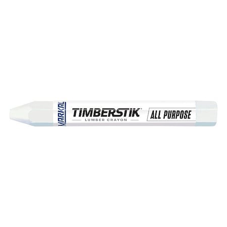 Lumber Crayon, Large Tip, White Color Family, Clay