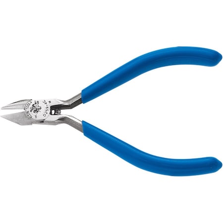 4 1/4 in Precision Diagonal Cutting Plier Flush Cut Pointed Nose Uninsulated