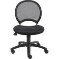 Chair, 25 in W 25" L 38-1/2" H, Armless, Mesh Seat