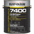 Interior/Exterior Paint, High Gloss, Oil Base, Safety Yellow, 1 gal