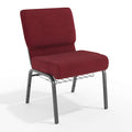 Crimson Fabric Church Chair, PK4